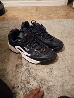 Fila Disruptor Sneakers Navy Blue Sz 10.5