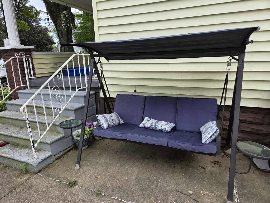 Forclover Blue Outdoor Swing