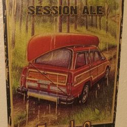RETRO CLASSIC JEEP WAGONER  WALL SIGN