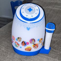Disney Karaoke Machine With Wireless Microphone And Bluetooth Pairing