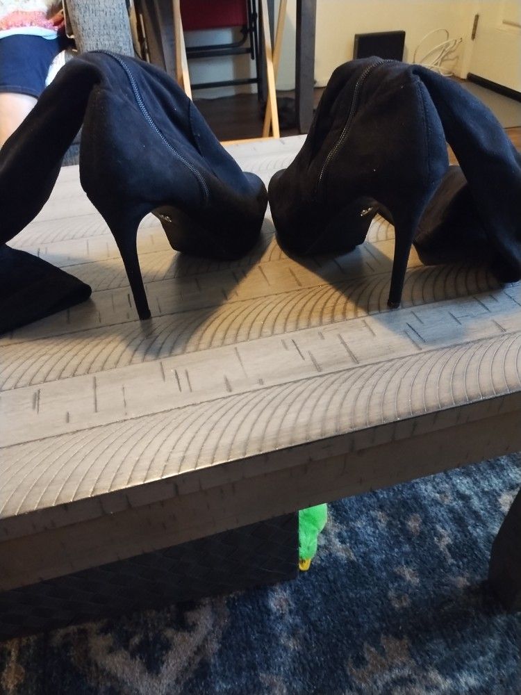 Thigh High, High Heel Boots