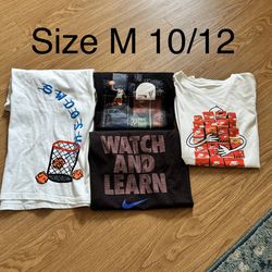 Boy Clothes Nike Short Sleeve Shirts. Size m 10/12 