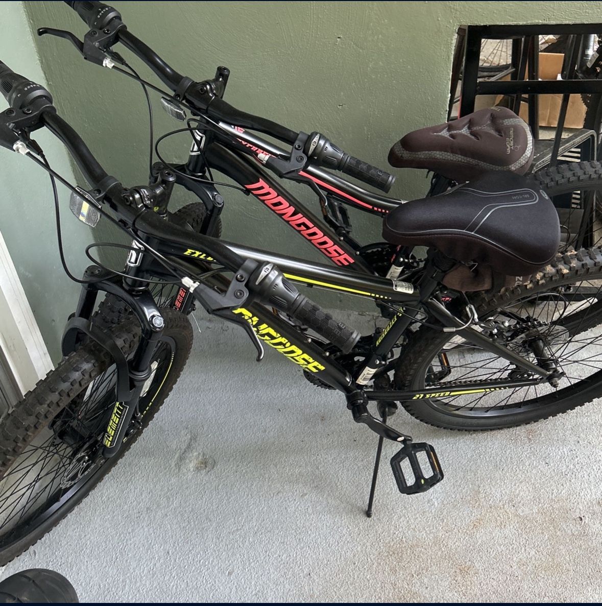 Mongoose Excursion Both Bikes