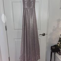 Camille Prom Dress: Pink/Purple Glitter In Size 2