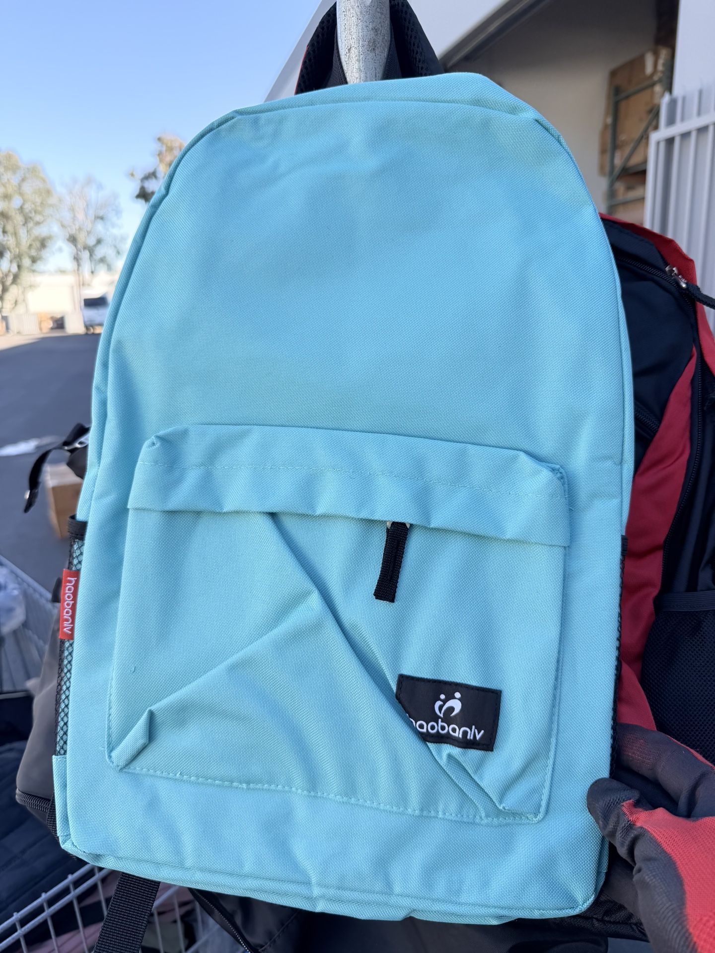 Wholesale Lot of 200 Brand New Backpacks Mixed Colors Red Blue Black Gray Durable Nylon Bags $4 Each Full Lot Only