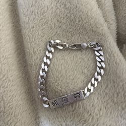 Sterling Silver Ghost Men's Bracelet 20cm