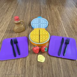 Pretend Play Waffle Breakfast Set 