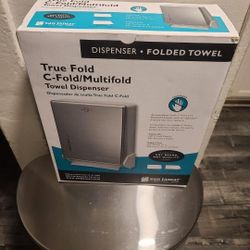 True Fold C-Fold/Multifold Paper Towel Dispenser 11.63 x 5 x 14.5, Chrome