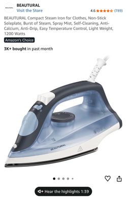 Beautural Steam Iron – Like New
