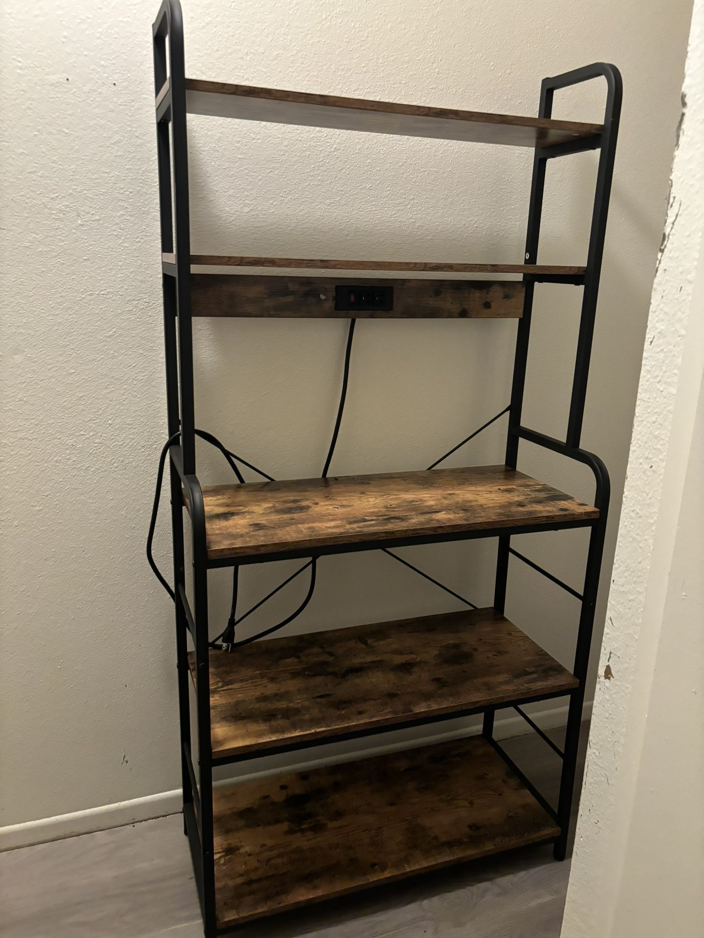 Kitchen Shelf Stand With Outlet 