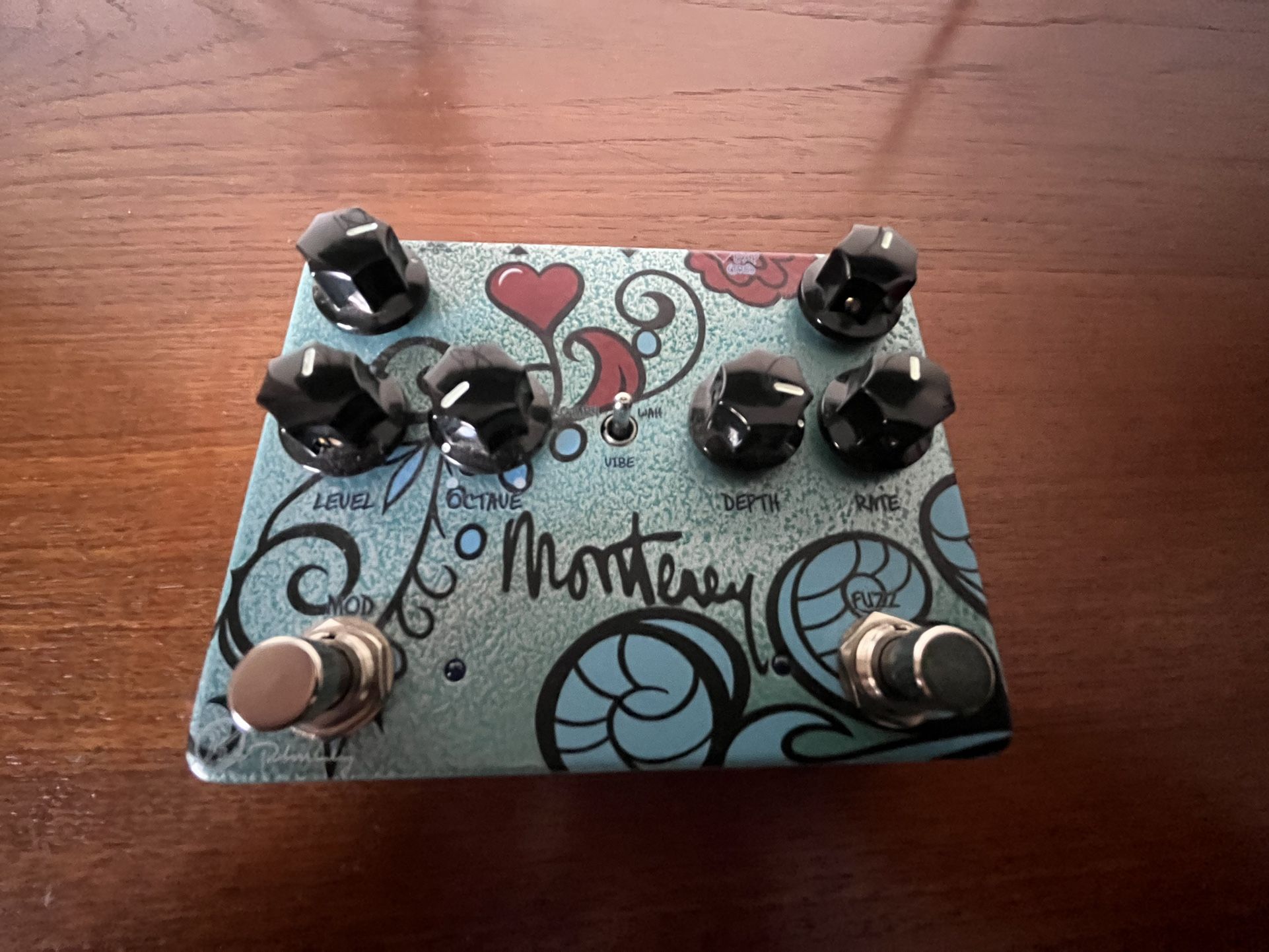 Keeley Monterey Vibe-Fuzz-Rotary-Wah-Octave Effects Pedal