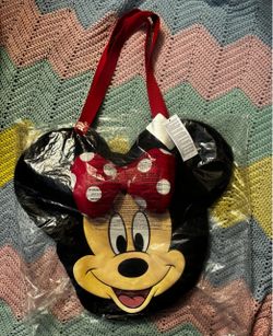 Disney Parks Minnie Mouse Big Face Canvas shoulder bag