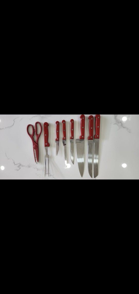 Air Fryer Y Juego De Cuchillos Rojos Restaurant & Food service equipment