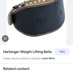 Harbinger Weight Lifting Belt Size Xl