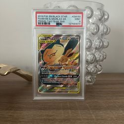 Eevee & Snorlax GX SM169 PSA 9
