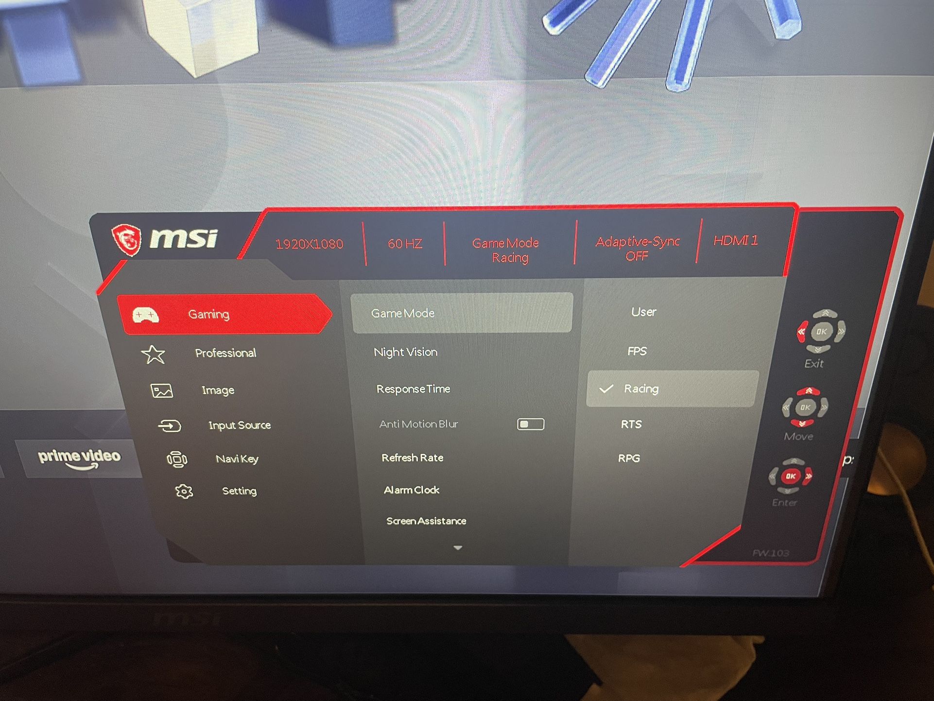 144 HZ MSI Gaming Monitor