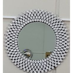 Tahari Round Swarovski Mirror