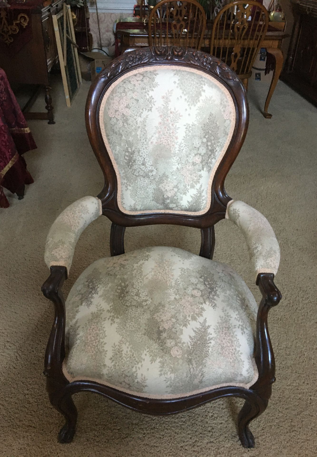 Beautiful antique mahogany chair