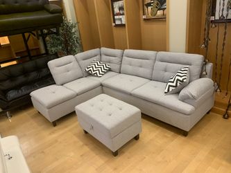 sectional new with ottoman delivery $39 down