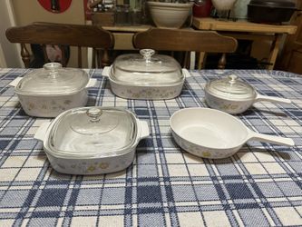 Corning Ware Floral Bouquet Cookware Set 