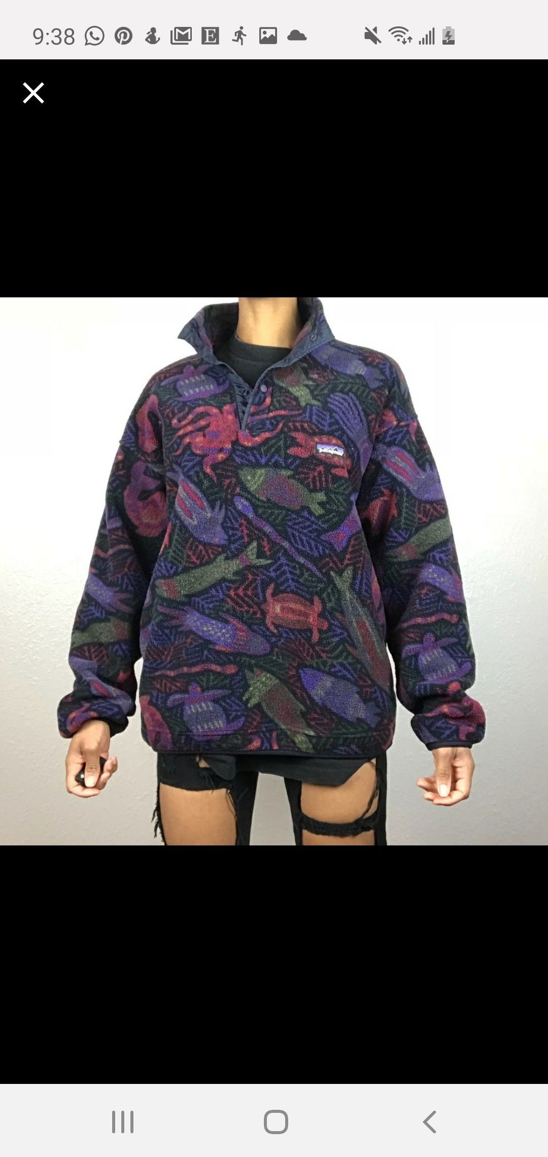 Vintage Patagonia 1996 Sea Creature Psyc