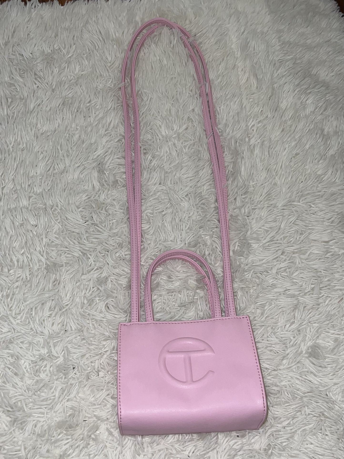 Small Bubblegum Pink Telfar Bag