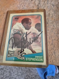 Signed Dwight Stephenson card