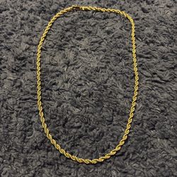 18kt Gold 4mm 20” Rope Chain 25g