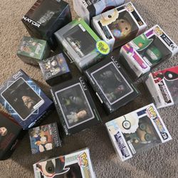 Lot Of Funko Pops And Action Figures