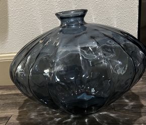 Blue Acrylic Vase