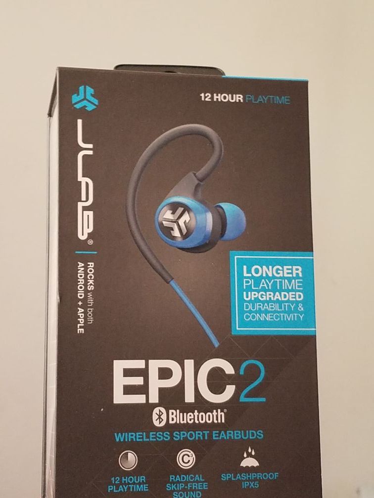 Epic2 bluetooth wireless sport earbuds