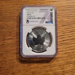 2022 MS69 Canada Maple Leaf 1oz .9999 Silver