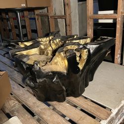 Black And Gold Coffee Table