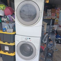 Whirlpool Duet Stackable Washer And Gas Dryer 