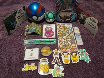 HUGE Pokemon Lot (Cards, stickers, toys, and more)