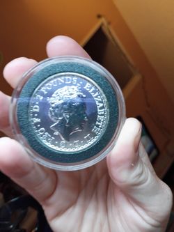 Queen Elizabeth II silver coin