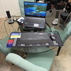 Four Chair Glass Dinner Table 