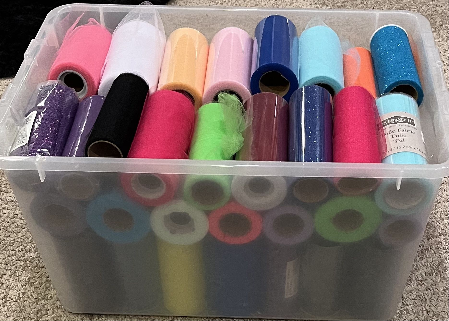 100 Rolls Of Tulle * New&used*