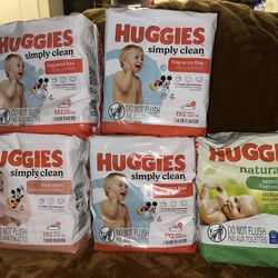 Huggies 3 Pack Wipes