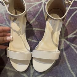 Beige/ Nude Heels For Girls 