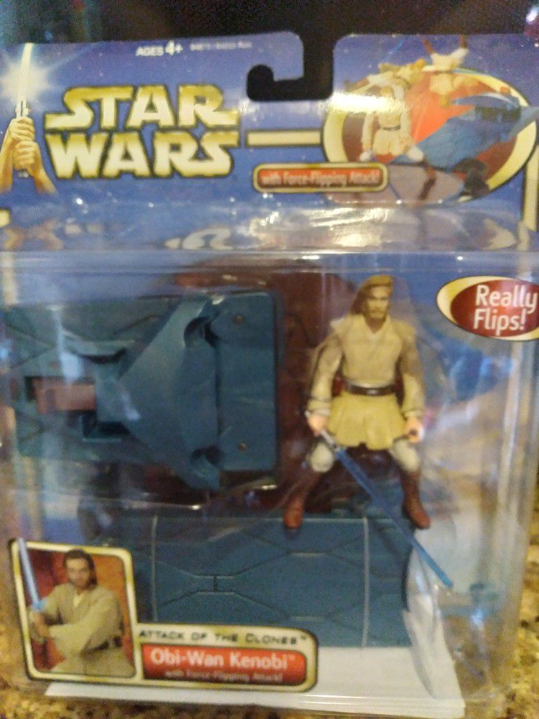 Star Wars Attack Of The Clones Obi-Wan Kenobi Action Figure 