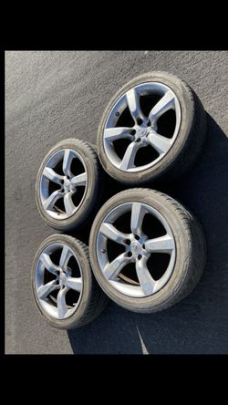 4 — 245/45r18 225/45r18 5x4.5 5x114.3 35th Anniversary Stock Infiniti G35 G37 Q50 Q60 Acura Rsx Accord Camry Avalon Altima Wheels Rims Tires!!!