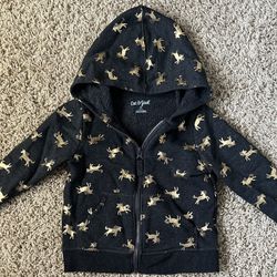 Toddler Girl Zip-up Hoodie Sweatshirt 