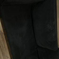Black Velvet Couch