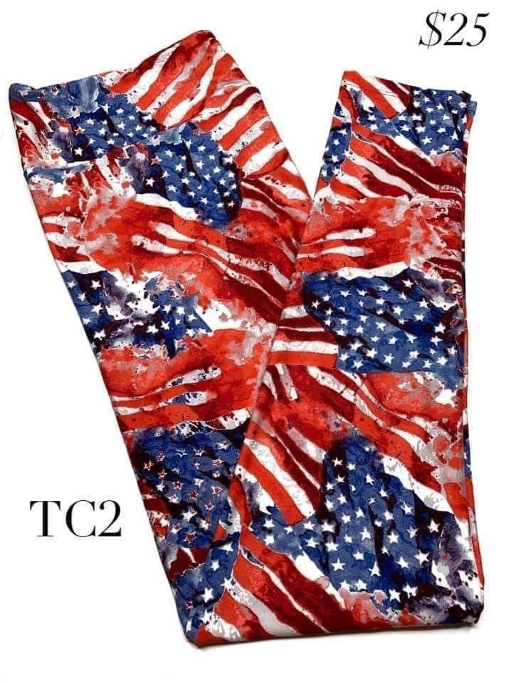 TC2 Plus Size 4th Of July Lularoe Leggings