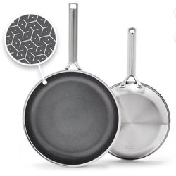 Green Pan Apex Hybrid 3-Ply Stainless Steel
2 Pc Set 10 + 12 In Frypans