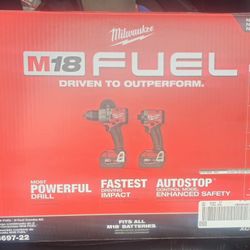 Brand New Unopened Milwaukee M18 Hammer/ Impact Combo Kit 