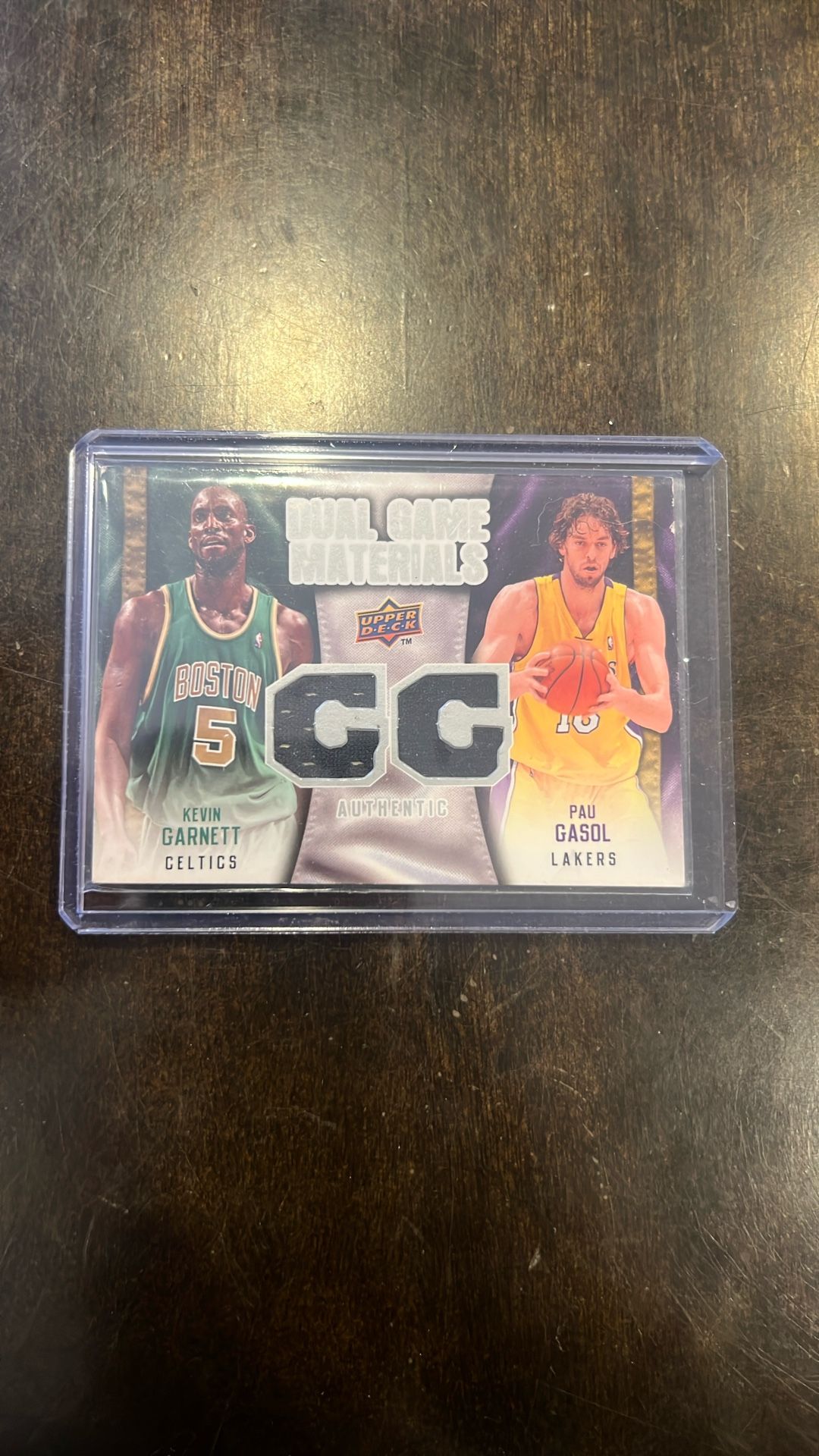 Upper Deck Pau Gasol Kevin Garnett Dual Patch