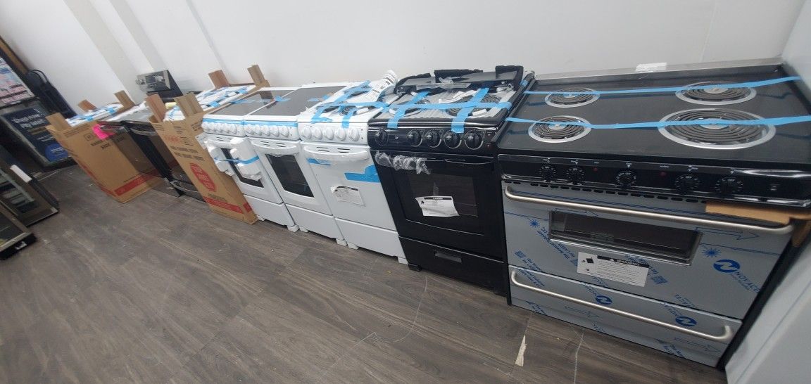 Electric Stove All Sizes New Open Box Warranty Glaas Top Or Coil Warranty Ready To Deliver New Warranty
