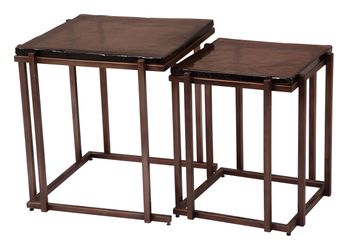 Shimai Bronze Nesting Tables (2-Piece)
